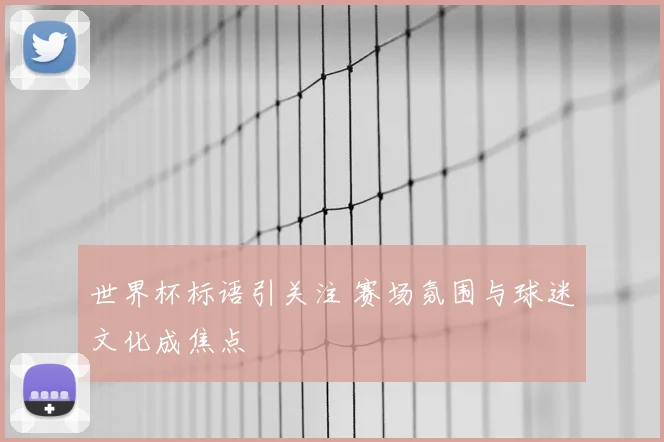 世界杯标语引关注 赛场氛围与球迷文化成焦点